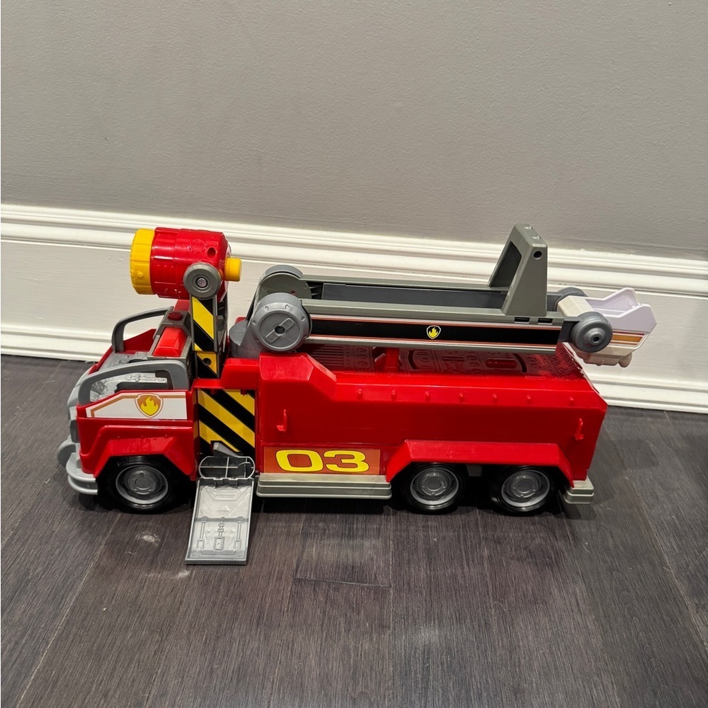 Paw Patrol Marshall’s Transforming City Fire Truck Toy Lights Sounds Toddler Kid - Picture 1 of 12